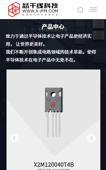 芯干線科技網站案例圖片2
