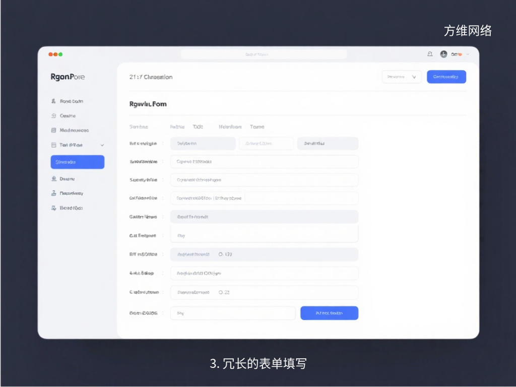 3. 冗長(zhǎng)的表單填寫