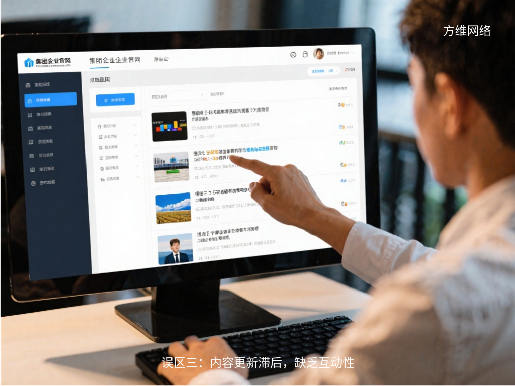 誤區(qū)三：內(nèi)容更新滯后，缺乏互動性